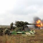 Контрольные занятия артиллеристов прошли на полигоне «Осиповичский»